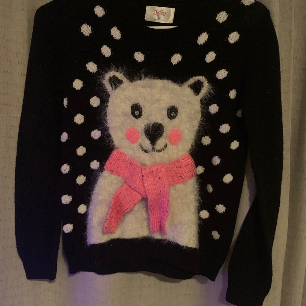 Girls size 12 justice sweater